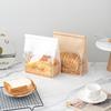 Kraft Paper Bread Toast Bags with Clear Window