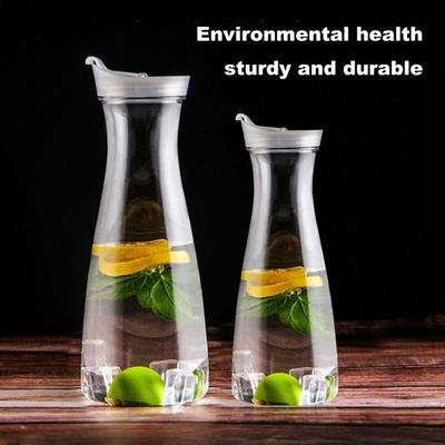 1100/1600ML Plastic Cold Kettle with Flip-Top Lid Food-Grade Beverage Dispenser Coffee Tea Juice Drink Jug for Home