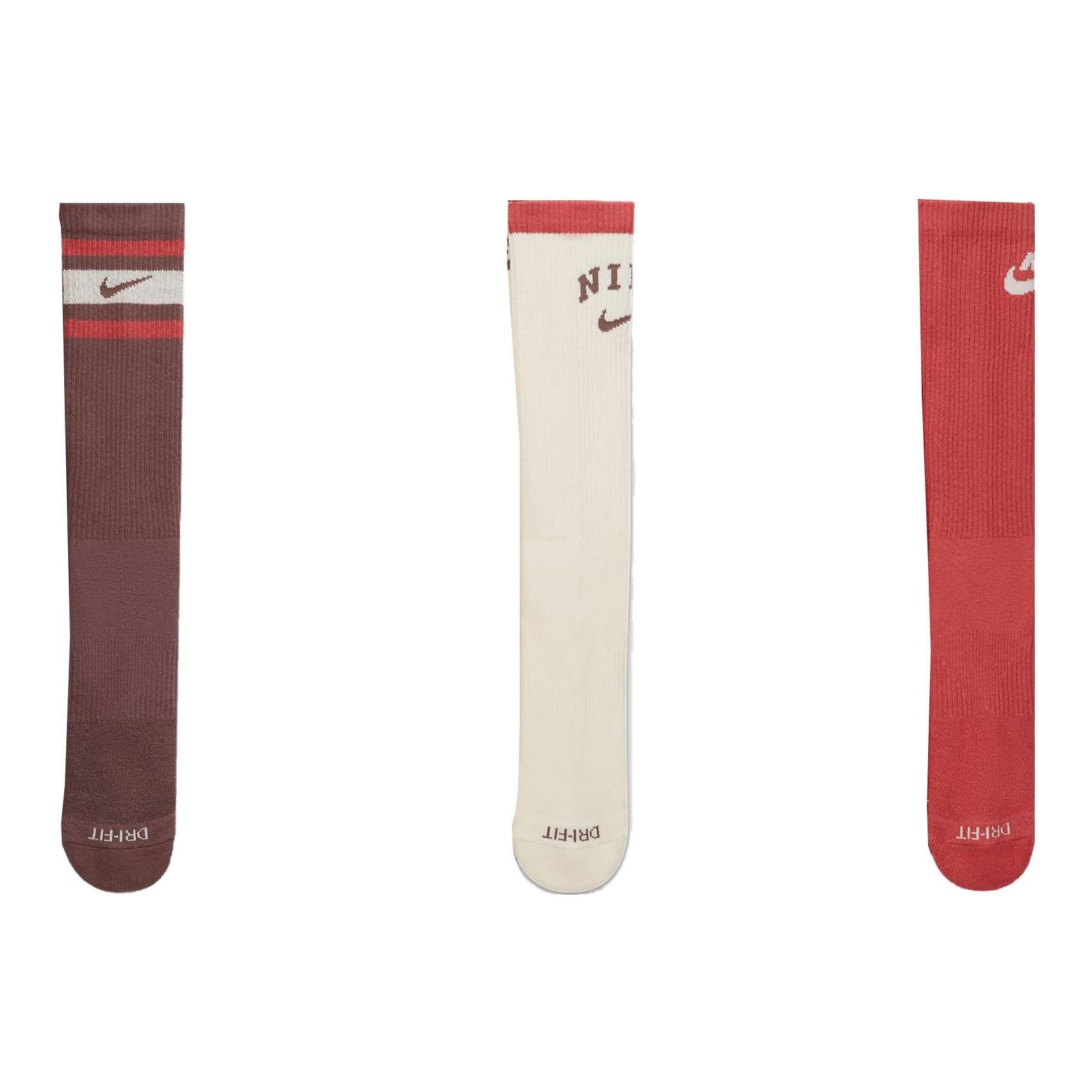 Nike Everyday Plus Cushioned Crew Socks 3 Pairs  Multi  Men s DX7665-909 L