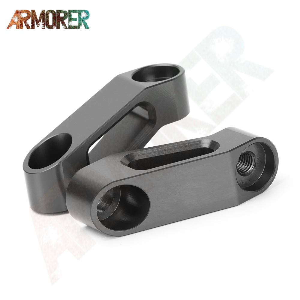 

Аксессуары для мотоциклов для KAWASAKI Z800 Z 800 с ЧПУ, алюминиевый удлинитель зеркала заднего вида, кронштейн NO LOGO Titanium