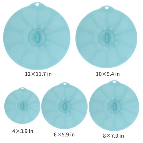Silicone Food Storage Lids - Silicone Bowl Cover, Pot Lid, BPA-Free Suction Cup Lid, Silicone Microwave Cover, Pot Cover for Cups, Bowls, Pots, Pans,
