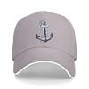 Anchor Baseball Cap Nautical Anchor Marine Sun Visor Hat Sailor Nautical Ship Ocean Sea Beach Unisex Adjustable Snapback Caps