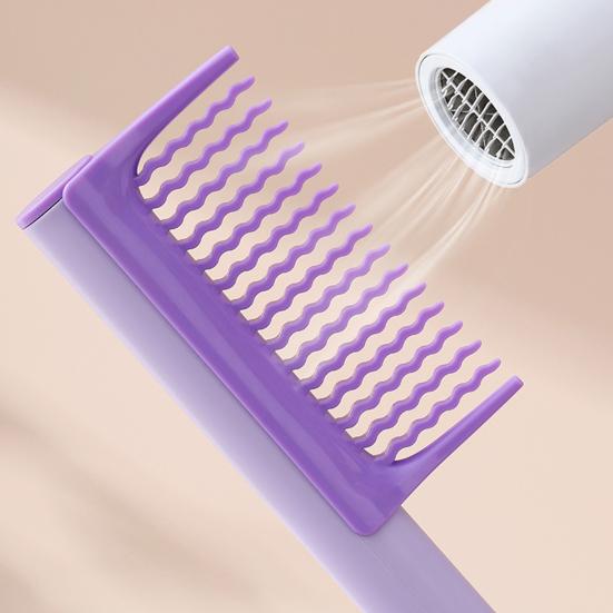 Detachable Hair Comb with Replaceable Wavy/Straight Teeth Suction Cup Anti-static Professional Men Women Hair Styling Detangling Comb