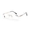 Rimless Reading Glasses For +1.0 to +4.0 Women Men Ultralight Alloy Temples Spectacles For Presbyopic Hyperopia