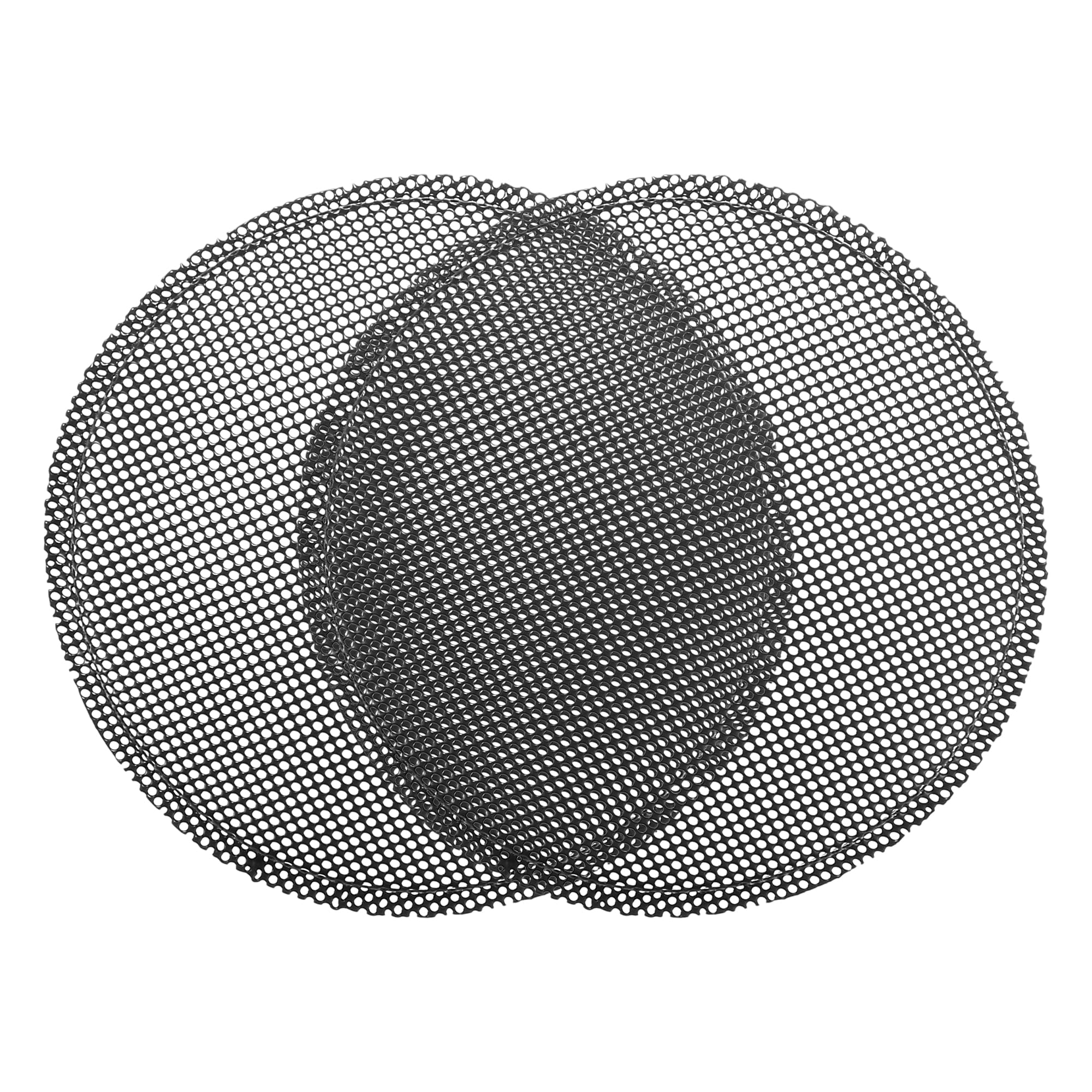 ACROPIX Универсальная 3,5-дюймовая сетка для динамика сабвуфера 91x99x8 мм Безрамная Черная - Набор из 2 штук