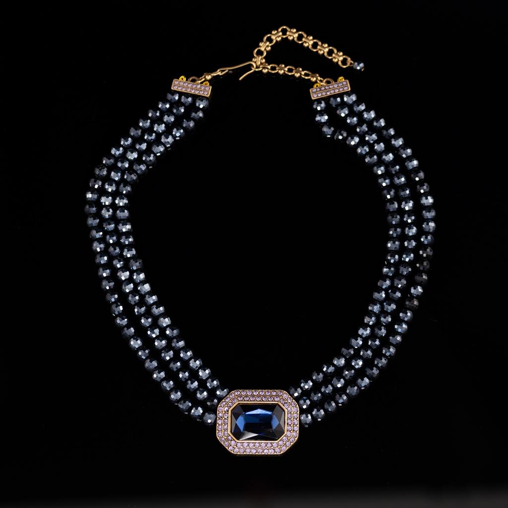 Direktlieferung Mittelalterlicher Vintage Schmuck Nischen Design Französische Retro Schlüsselbein Kette Halskette Halskette Neu