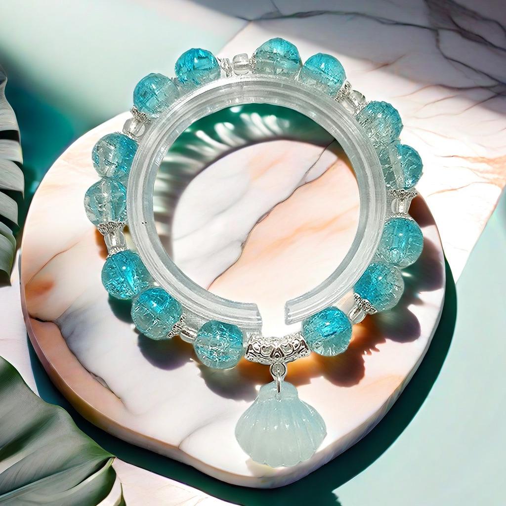 Daisy Popcorn Beaded Bracelet: Elegant Women's Hand Jewelry