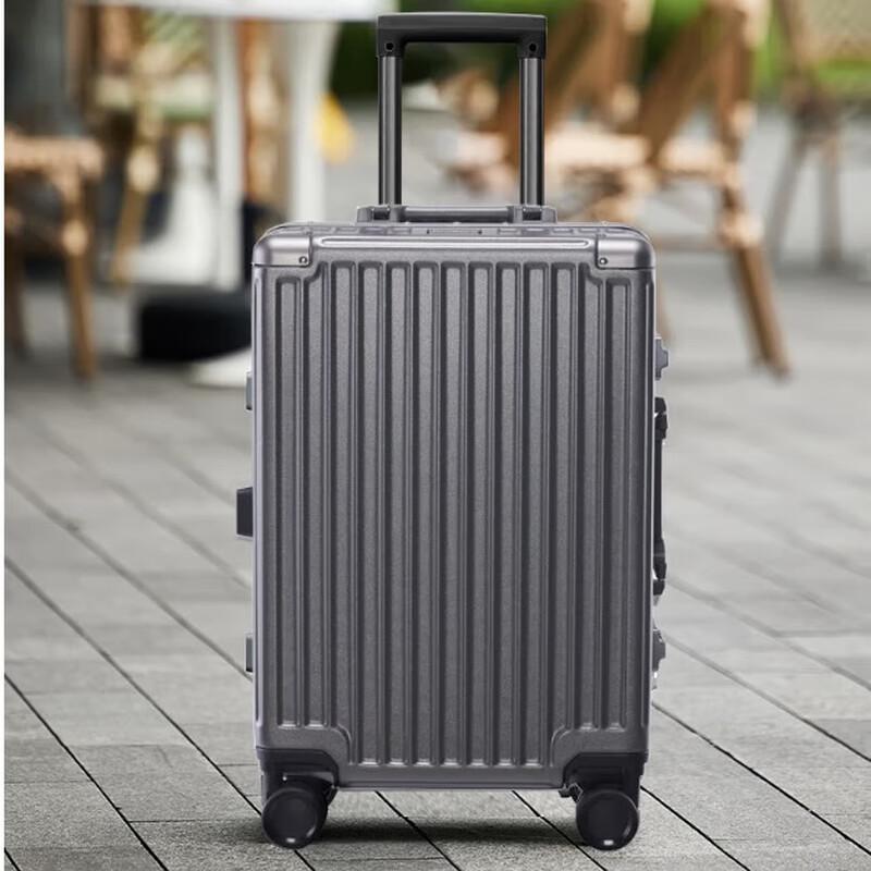 Luokelan Aluminum Frame Hard Shell Spinner Luggage