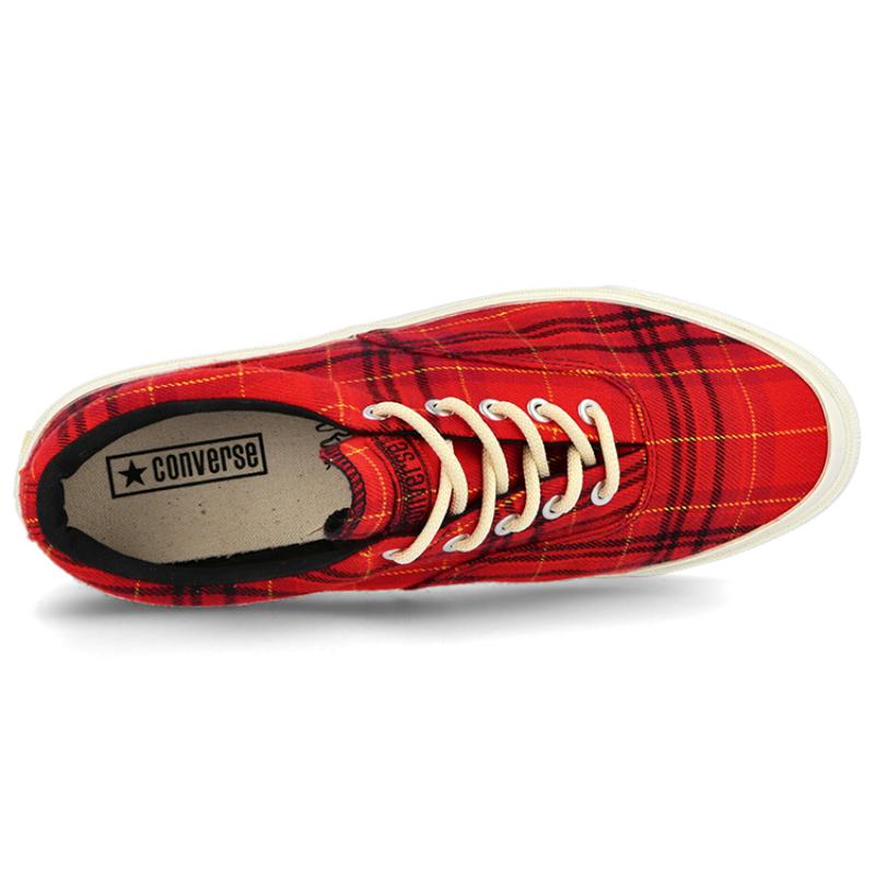 Converse Skidgrip Ox Comfortable and Versatile Low-top Canvas Shoes Unisex Red