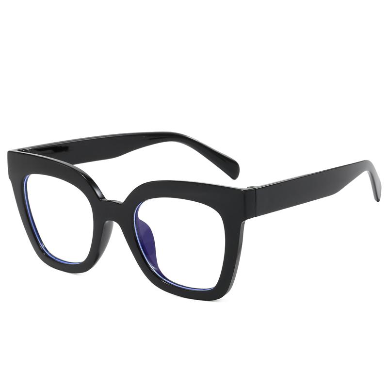 Oversized Square Frame Anti-Blue Light Glasses Woman Fashion Retro Men Computer Gaming Eye Protection Classic Plain Spectacles