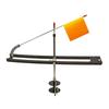 Black Stainless Steel Automatic Ice Fishing Rod with Flag