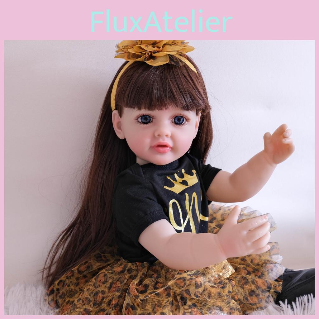 Silicone Reborn Baby Doll 55cm With Realistic Features For Collectors And Gift Giving