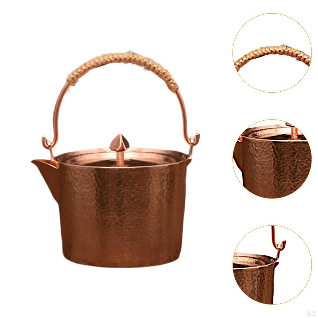 500ml Copper Tea Kettle Water Coffee Pot Large Capacity Portable Kung Fu for