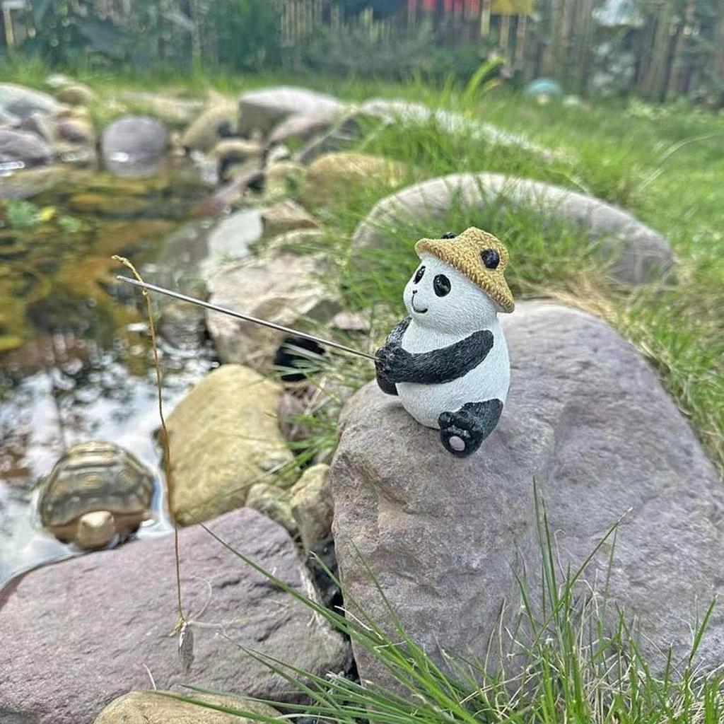 Tierische Angelfigur, einzigartige Gartenfigur, benutzerfreundliche Harzstatue, Familien-Home-Office-Ornament