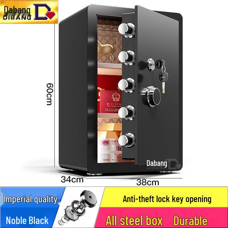 Secure Small Office/Home Steel Anti-Theft Safe with Mechanical Key Lock for the Elderly
