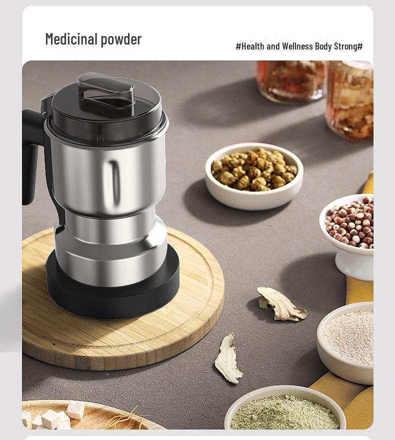 Elektrische Kaffeemühle aus Edelstahl 110V/220V: Multifunktionaler Haushaltszerstäuber zum Pulverisieren