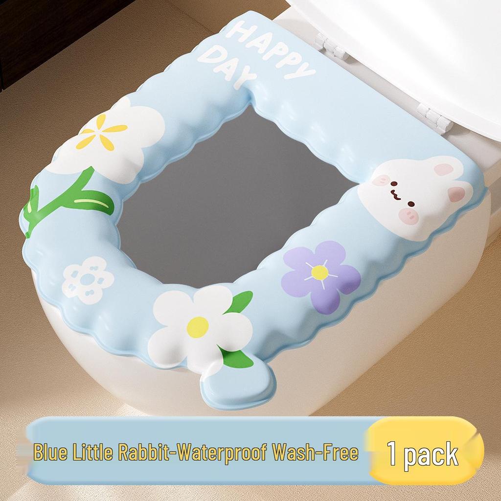 All-Season Waterproof Wash-Free Toilet Seat Cushion