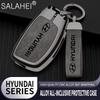 Car Key Case Cover Zinc Alloy Shell Keyring Pendant For Hyundai Ix35 I40 I20 I10 Tucson Elantra Creta Sonata Ioniq Accent Creata