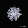 Christmas Snowflake Tree Decoration Window Ornament White Party Supplies