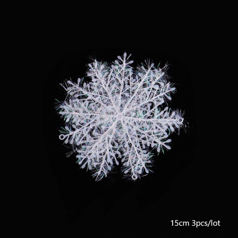 Christmas Snowflake Tree Decoration Window Ornament White Party Supplies