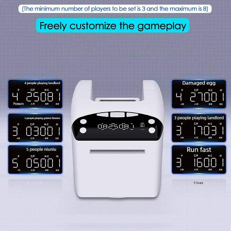 Macchina automatica elettrica ricaricabile da 4000mAh, distributore automatico di carte da gioco, dispensatore di carte da poker, velocità regolabile, strumenti per giochi di poker