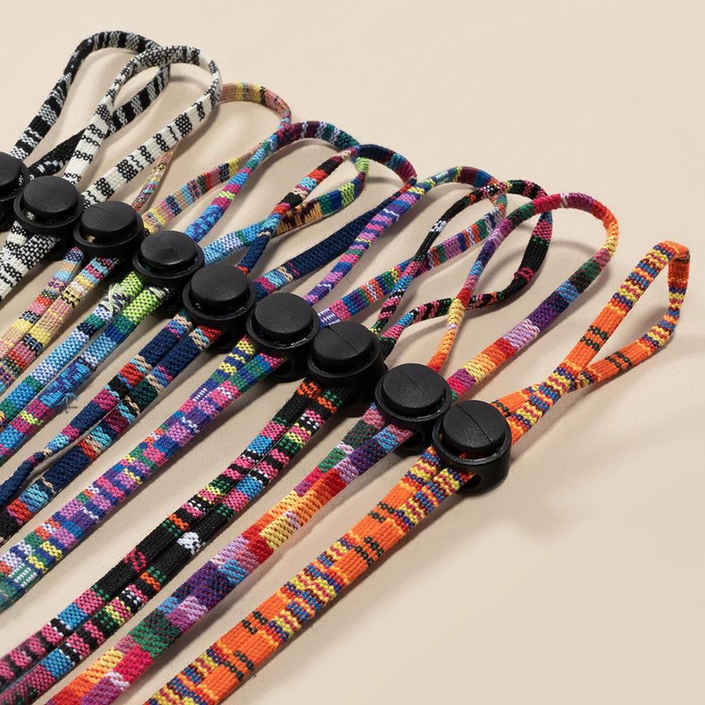 Ethnic Round Button Adjustable Anti-slip Eyeglass Retainer Strap