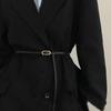 And Black Fashionable Coffee Slim Waist Belt For Women Trendy Korean Inspired Accessory For Any Look