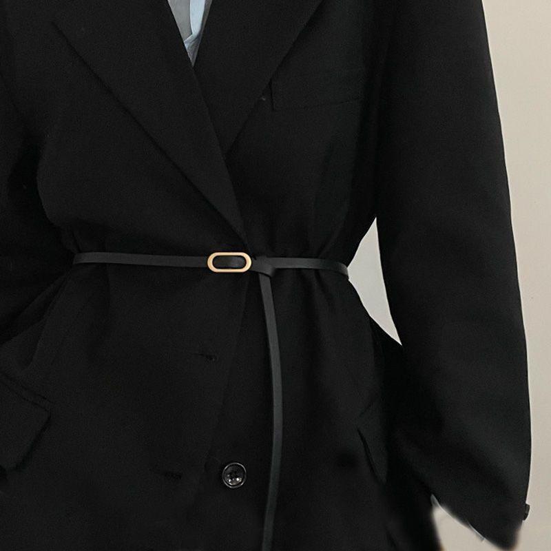 And Black Fashionable Coffee Slim Waist Belt For Women Trendy Korean Inspired Accessory For Any Look
