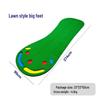 Indoor Golf Practice Mat with Slope and Portable Big Foot Push Cart