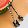 Linguriță elegantă din oțel inoxidabil, excelentă pentru servirea deserturilor și mai mult set unic de linguri de pepene verde, ideal pentru deserturi și cadouri
