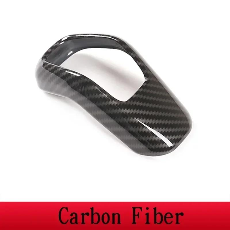 For Land Rover Defender 90 110 2020-2025 ABS Carbon Fiber Car Shift Head Protective Cover Decorative Accessories