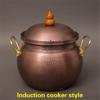 Thickened stewpot Handmade copper soup pot capacity copper pots Induction cooker soup pot Gas stockpot Pure Copper Soup Pots