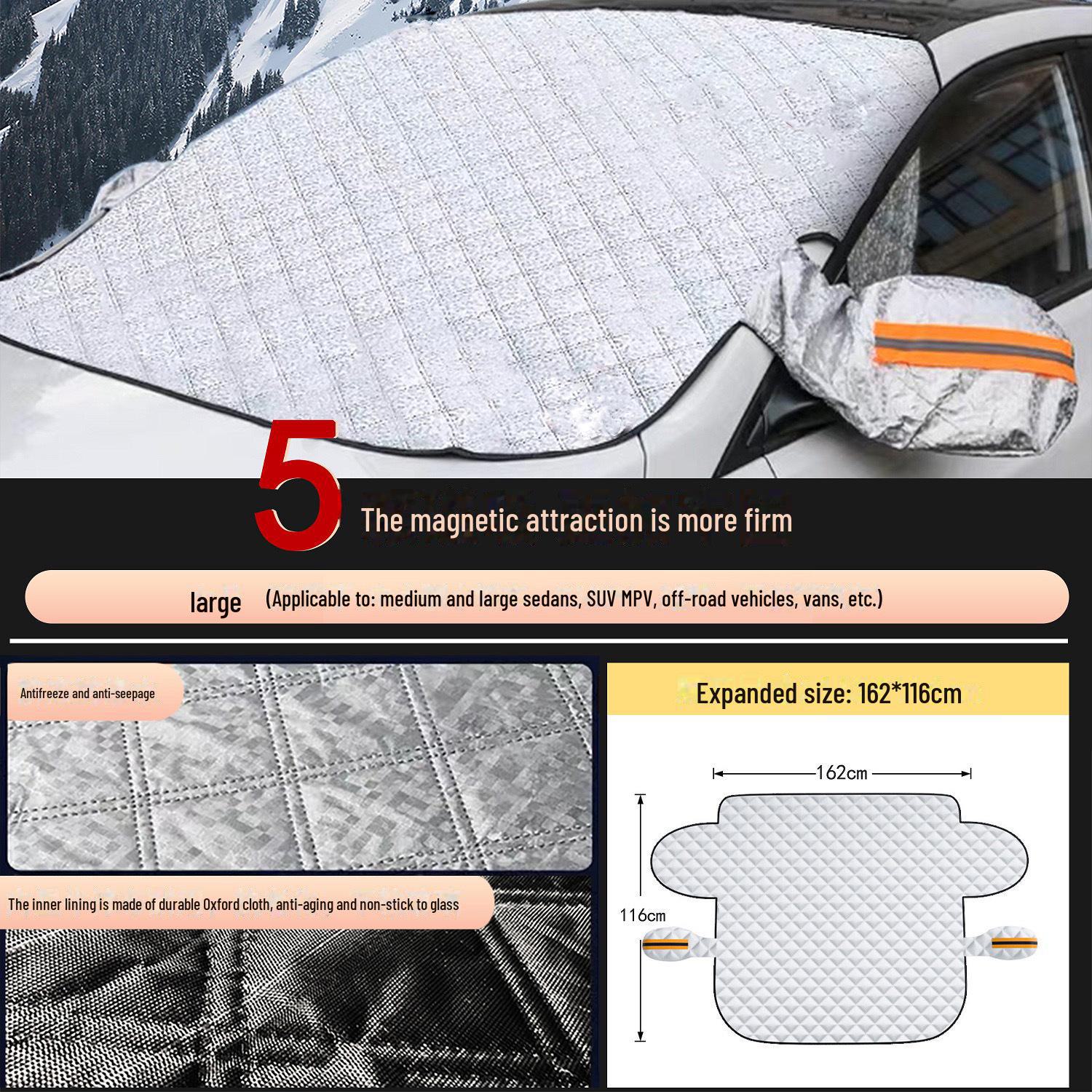 

«2023 Автомобильный снежный щиток: Универсальный, подходит для всех моделей и сезонов, прочный, ветроустойчивый, солнцезащитный и снегозащитный козырек (Би 2)