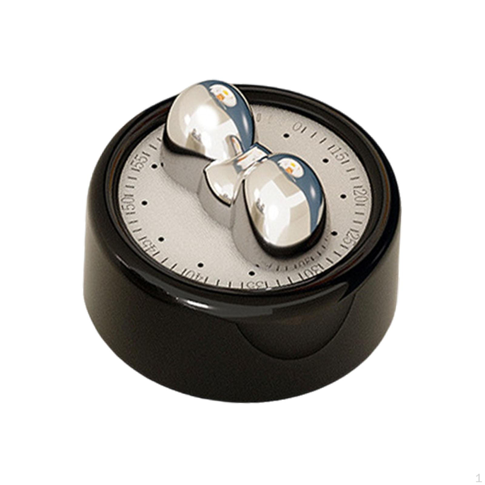 

Кухонный таймер обратного отсчета ручной класс механический визуальный для чтения и изучения чёрный