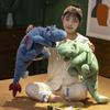 Lying Down Little Flying Dragon Plush Toy Large Cute Dinosaur Doll Sleeping Pillow Cloth Doll Doll Gift