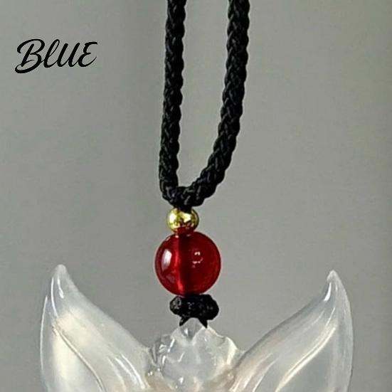 Lightweight Plastic Necklace Fox Mask Guardian Traditional Chinese Aesthetic Pendant