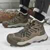 Comfortable Men's Hiking Boots Casual Sneakers Daily Walking Travel Shoes Fashionable Treking Footwear Lightweight Mesh Shoes