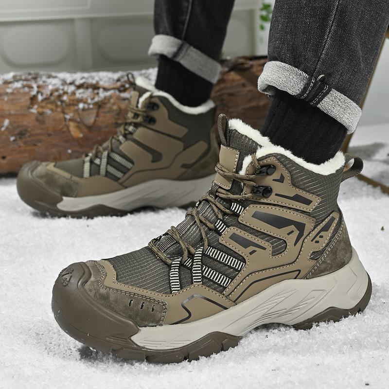 Comfortable Men's Hiking Boots Casual Sneakers Daily Walking Travel Shoes Fashionable Treking Footwear Lightweight Mesh Shoes