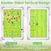 Magnetic Soccer Coaching Board Double Sided Dry Erase Soccer Tactics Board with Marker Pen and Eraser for Training Game Analysis
