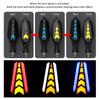 Daconovo 2 STK Motorrad Laufende Blinkerleuchten, Superhelle Doppelseitige LED-Blinker