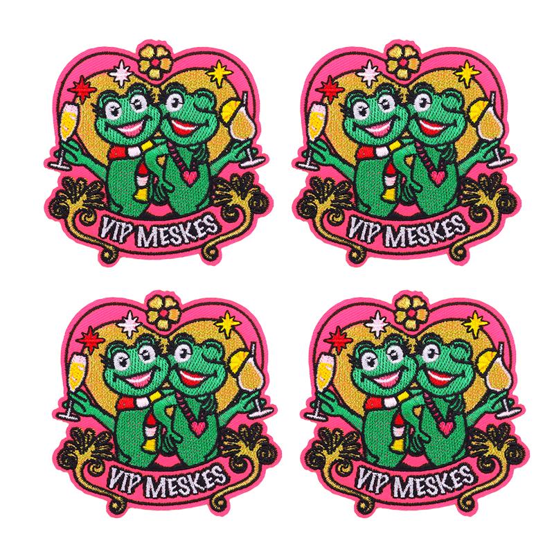 10pcs /Lots Netherland Carnival Patch Netherland Oeteldonk Emblem Full Embroidered Patches Iron On Patches For Clothing Sew Diy 