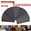 48 Pieces Sandpaper Set Wet and Dry Sandpaper 80-3000 for Car Wood