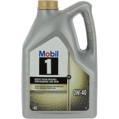 Engine Oil 5W-40 FS Synthetic - MOBIL 1 - 5L Can - Ultra High Performance - Anti-pollution