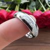 4MM 6MM 8MM Men Women Tungsten Engagement Wedding Band Bright Meteorite Inlay Valentine's Day Gift Jewelry Comfort Fit