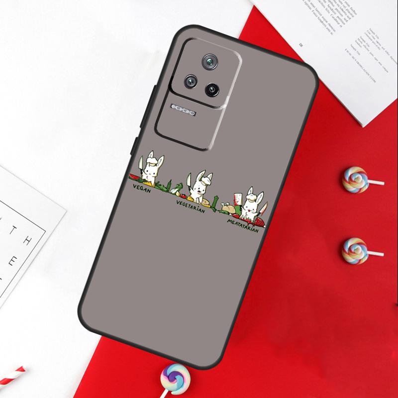 Vegan Vegetarian Quote Cover For Xiaomi 11T 12T 13T 14T Pro 13 14 15 Ultra POCO X7 Pro X3 X5 X6 F5 F6 M6 Pro Case