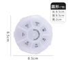 7 Grid Round Pill Box, Portable Weekly Medicine Organizer