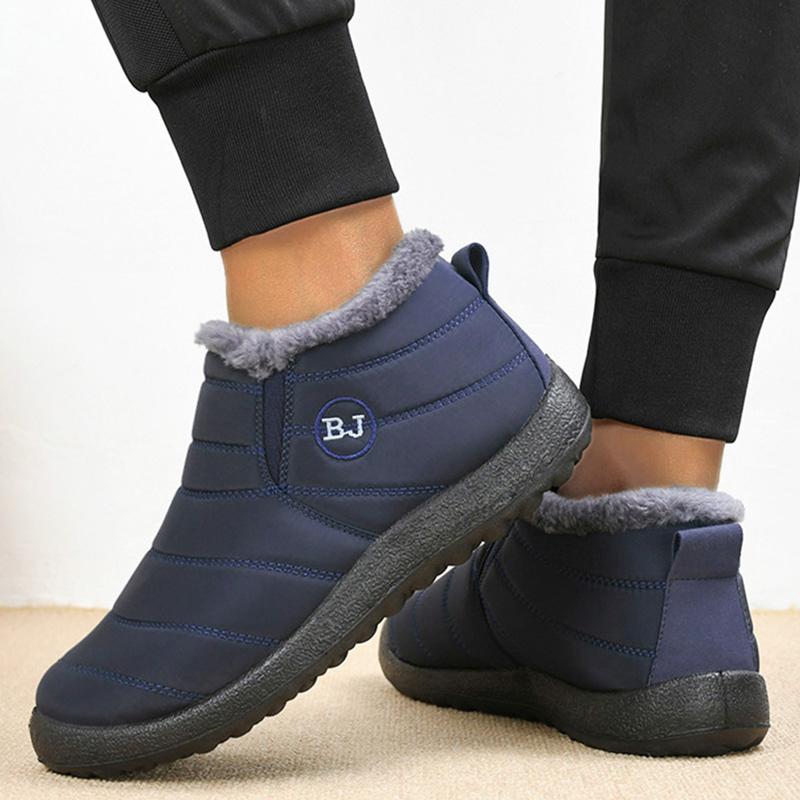 Fashion Men's Boots Warm Snow Platform Winter Boots For Men Hiking Men Shoes Unisex Ankle Boots Waterproof Working Shoes Male Footwear
