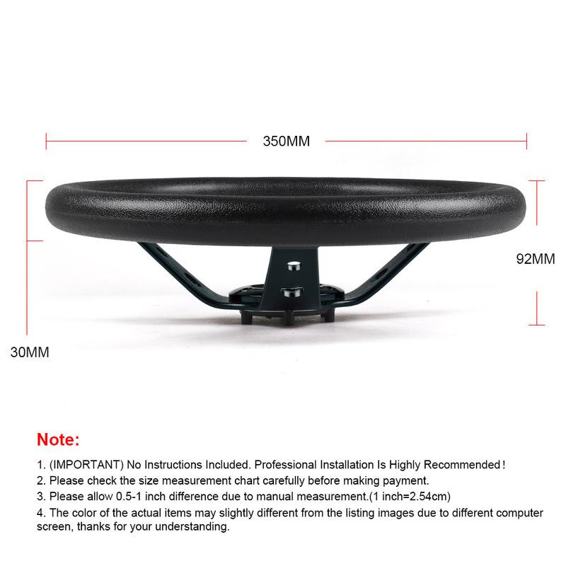 14inch 350mm PU Leather Car Racing Steering Wheel Aluminum Alloy Deep Dish Sport Drifting Universal Wheel