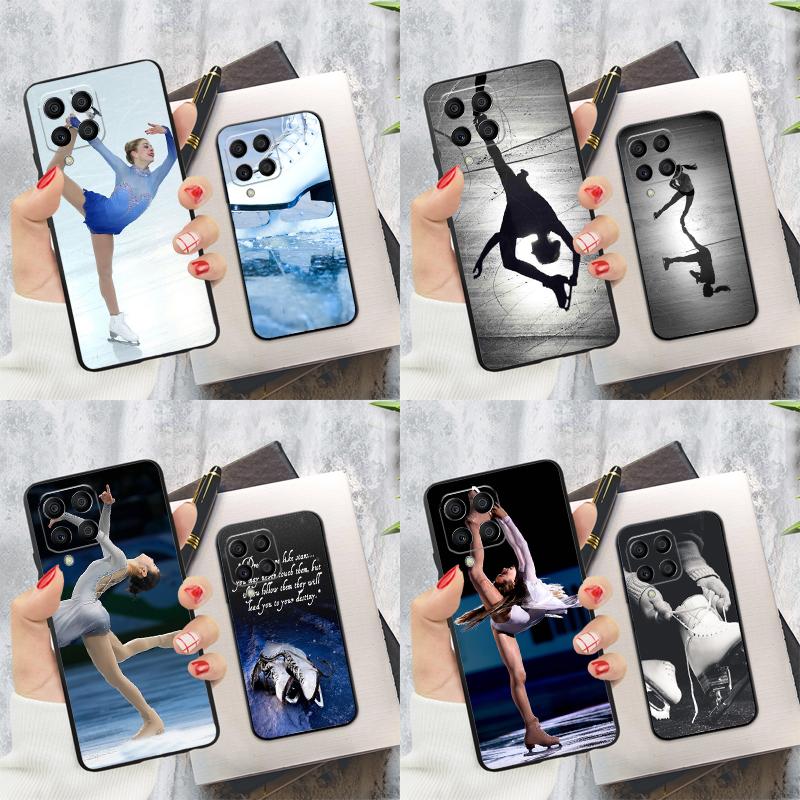 Pretty Figure Skating Dance Case For Samsung Galaxy M15 M55 M13 M23 M33 M53 M31 M51 M14 M34 M54 M20 M30s M12 M32 M52