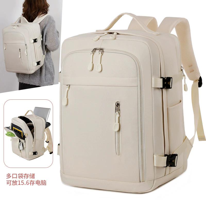 Unisex Compression Airline Approved Carry On Travel Backpack, Large Capacity Laptop Backpack with Multiple Storage Compartments